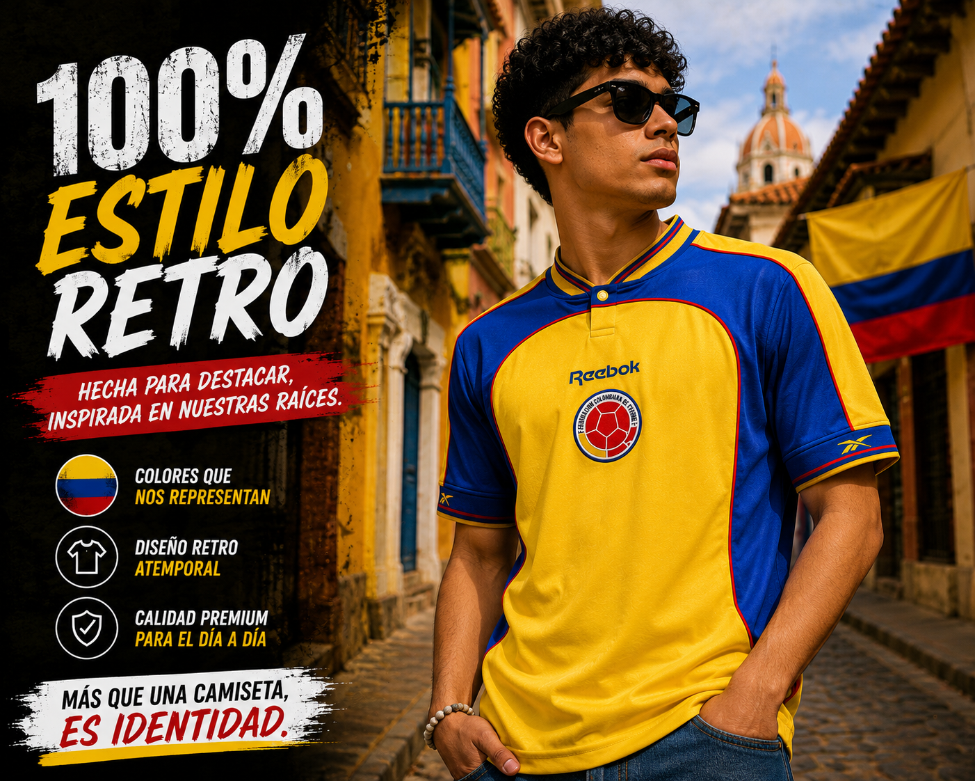 CAMISETA COLOMBIA 2001 COPA AMERICA RETRO