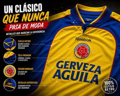 CAMISETA COLOMBIA 2001 COPA AMERICA RETRO